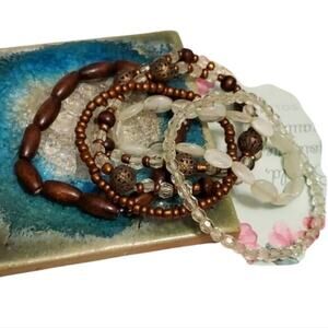 Treska‎ gorgeous wooden stretch bracelets